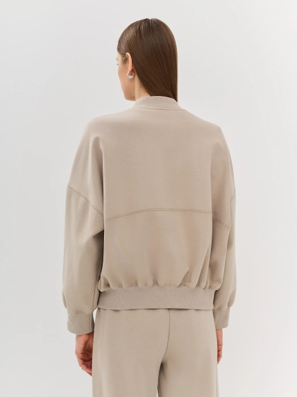 Трикотажный бомбер Oversize