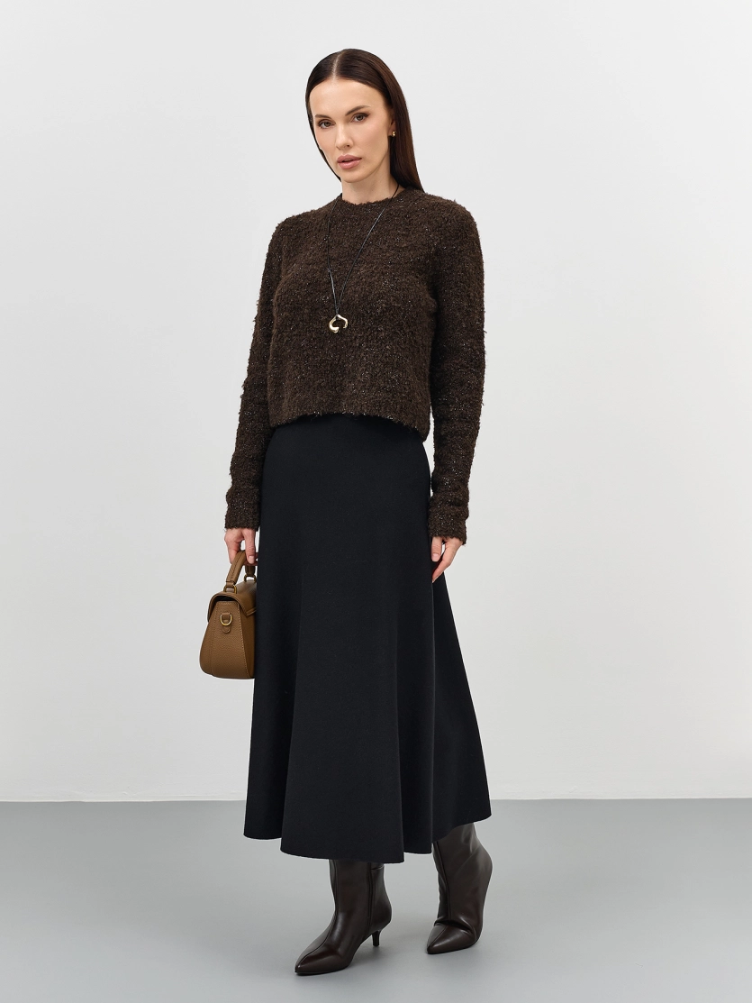 Юбка-миди А-силуэта