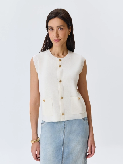 Жилет из вискозы и лиоцелла