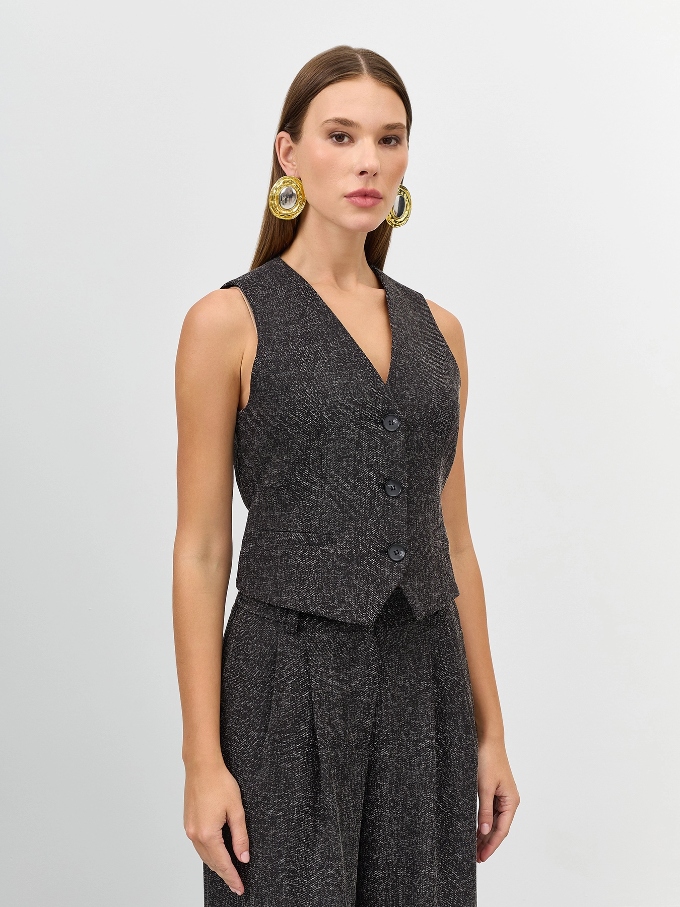 Костюмный жилет из смесовой вискозы SAVAGE