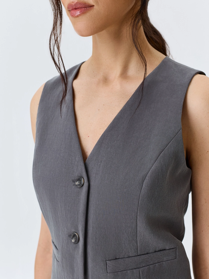 Укороченный жилет из лиоцелла 