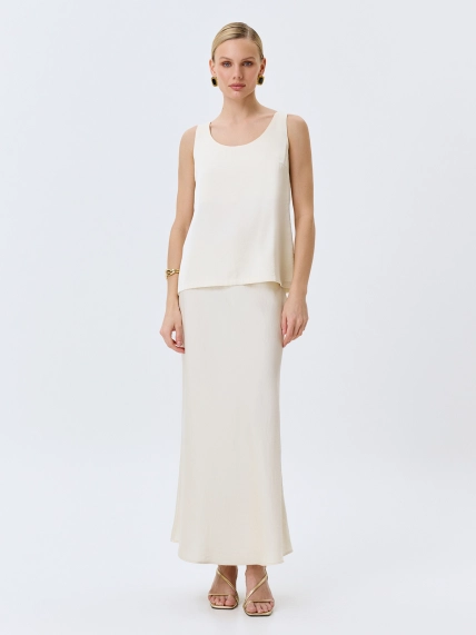 Свободный сатиновый топ