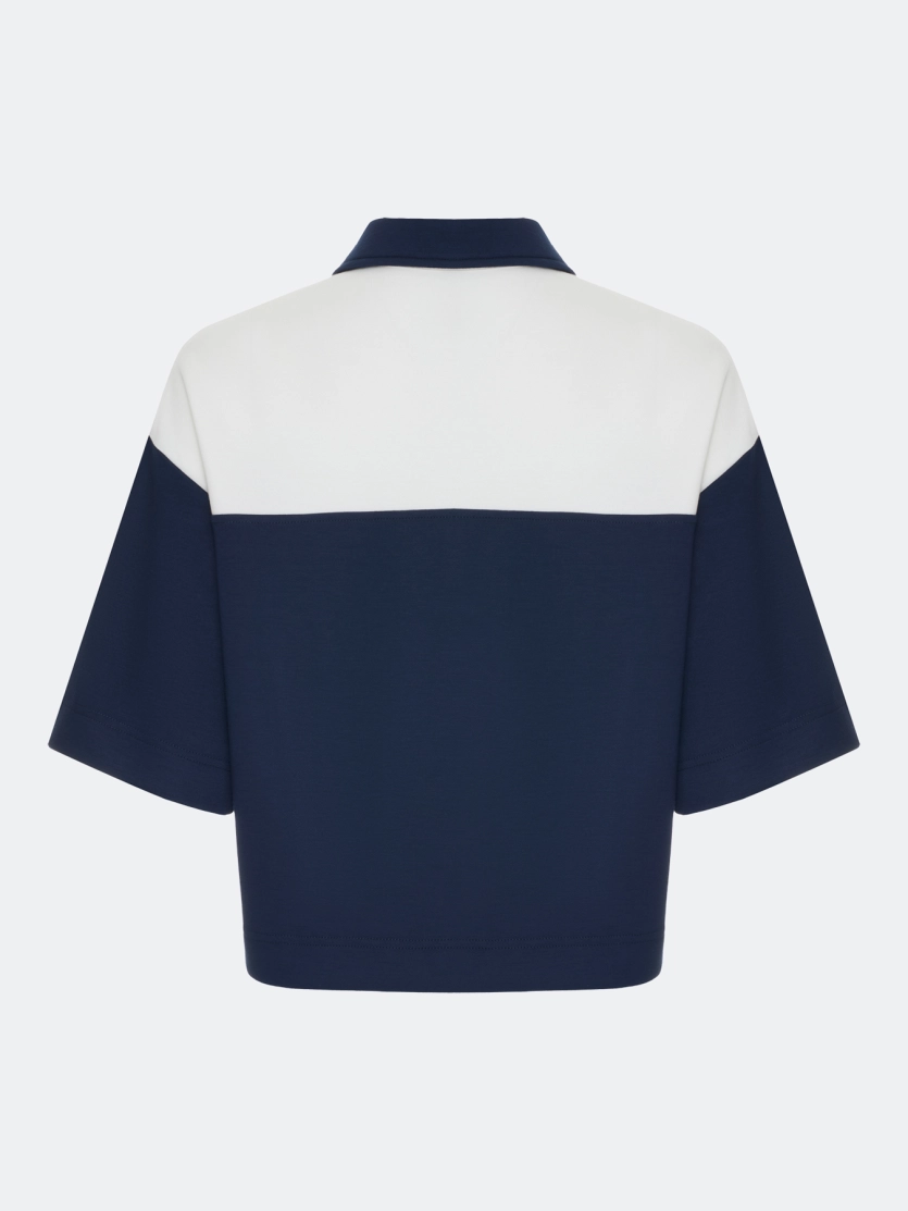 Поло в стиле "color block"