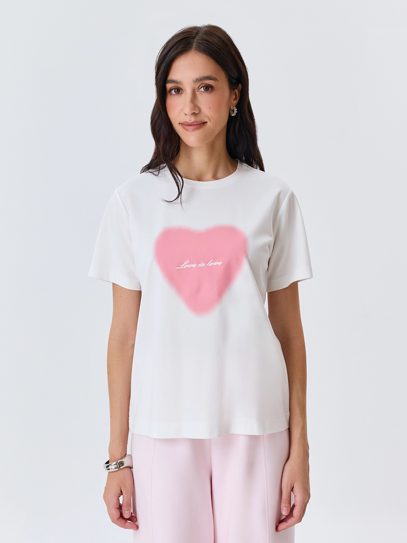 Футболка с принтом сердце SAVAGE