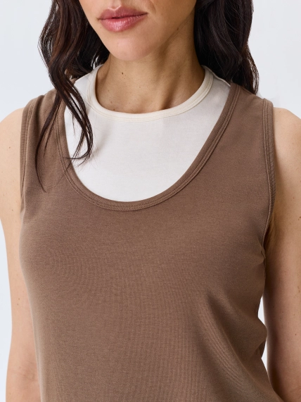 Двойной хлопковый топ