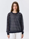 Полупрозрачный джемпер в тонкую полоску
