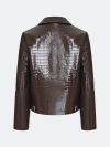 Жакет из фактурной искусственной кожи 