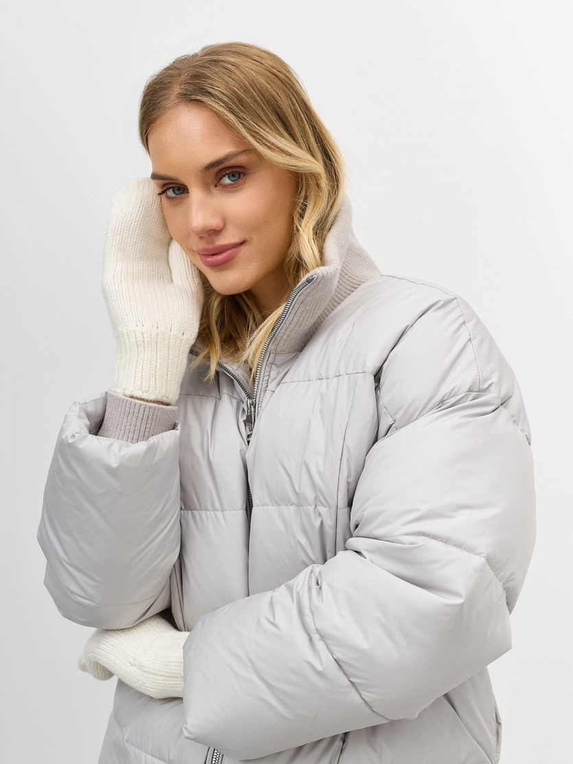 Теплые варежки с ангорой