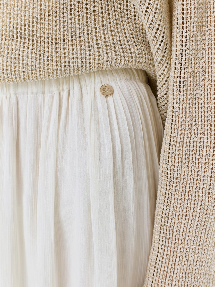 Свободные полупрозрачные брюки 