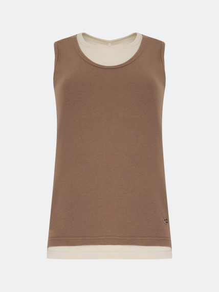 Двойной хлопковый топ