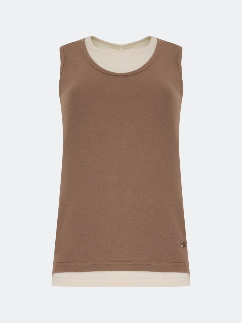 Двойной хлопковый топ