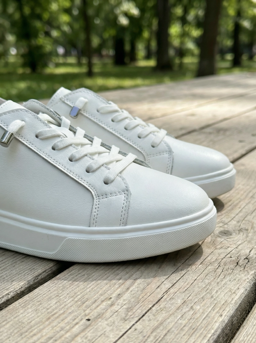 Базовые кеды из натуральной кожи