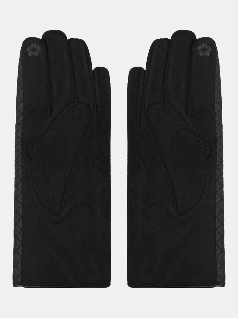 Комбинированные стеганые перчатки