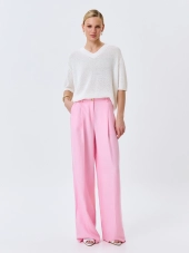 Яркие брюки из тенселя