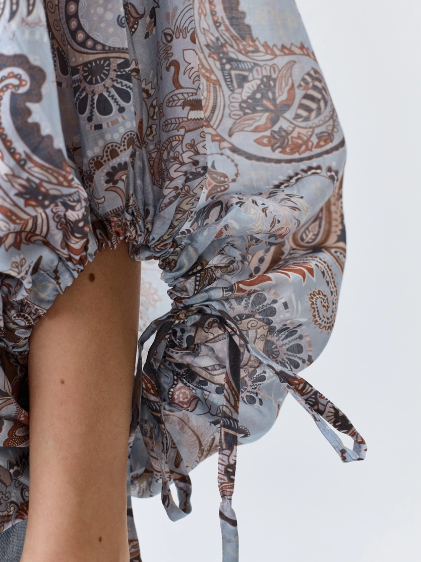 Романтичная блузка с принтом "Пейсли"