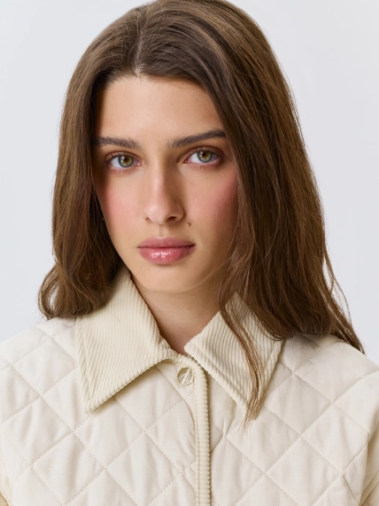 Укороченное пальто из смесового хлопка