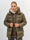 Куртка с манишкой из искусственной овчины