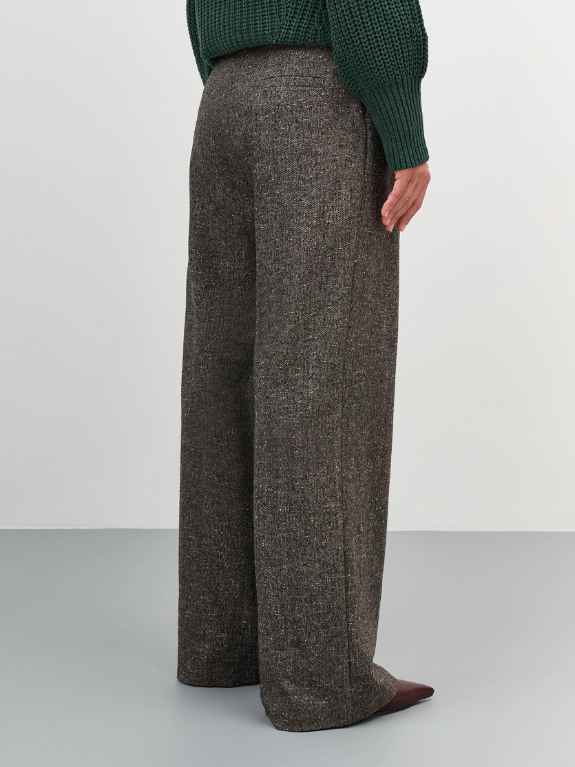 Брюки палаццо из букле