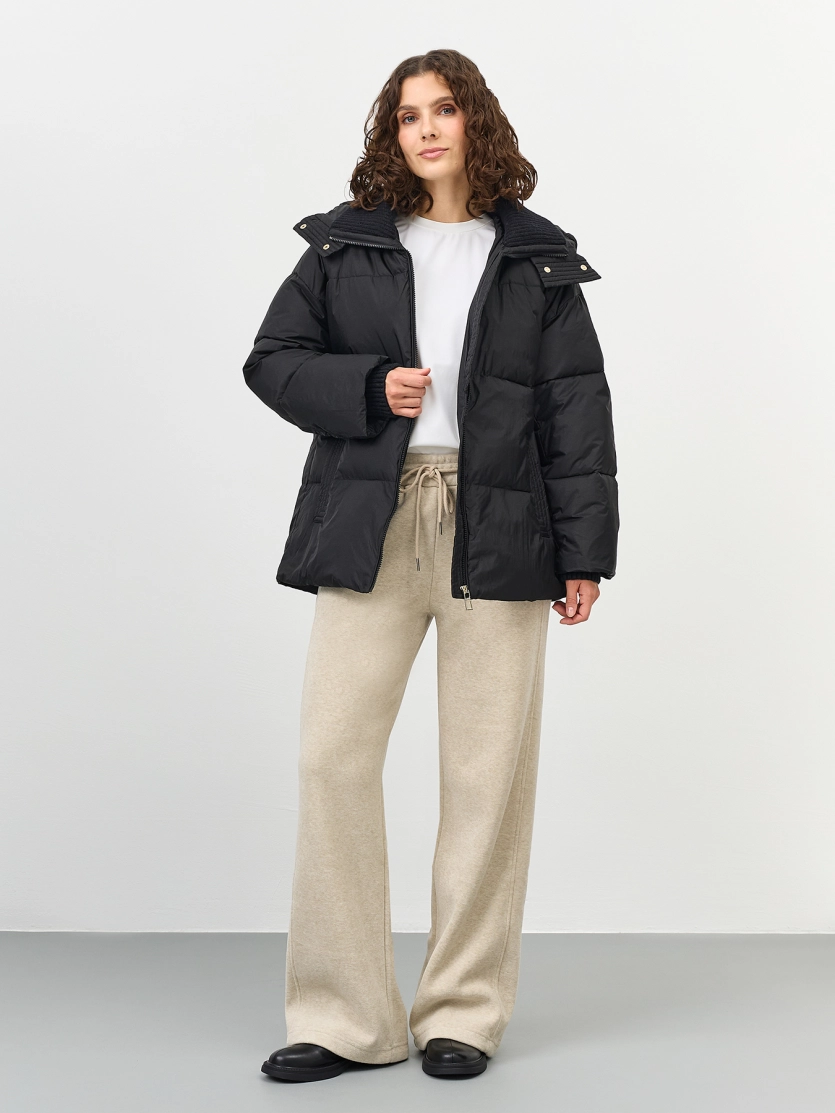 Куртка из нейлона с метализированным эффектом