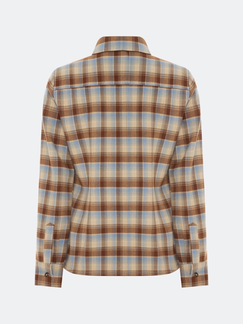 Рубашка в яркую клетку