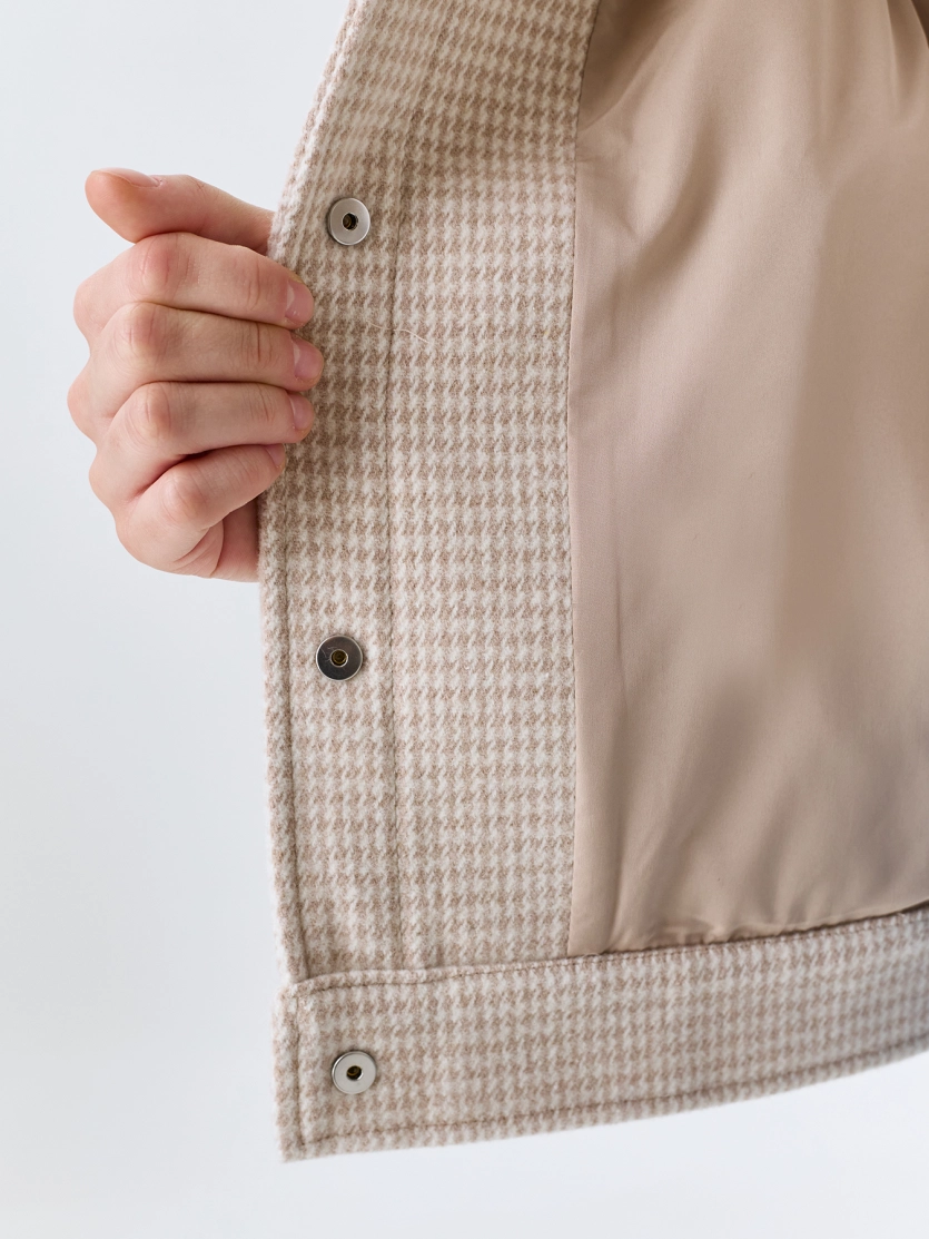 Бомбер с принтом "Pied-de-poule"