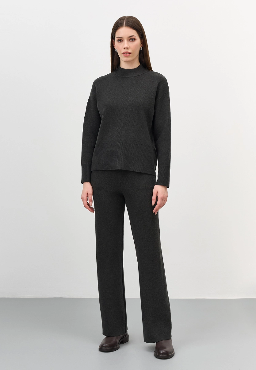 Вязаные брюки с шерстью