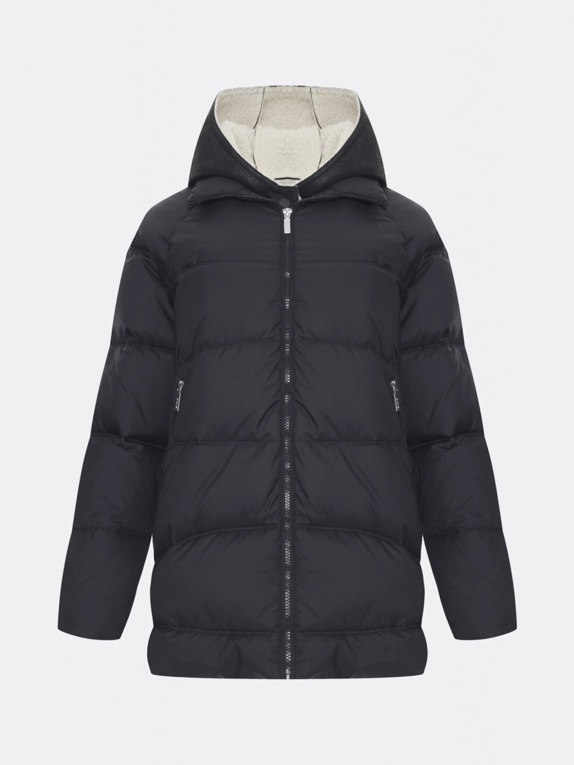 Куртка с манишкой из искусственной овчины