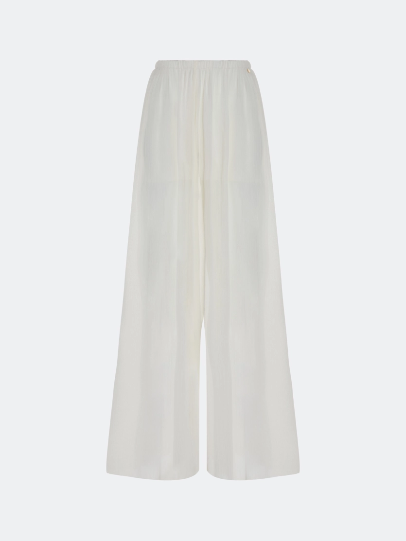 Свободные полупрозрачные брюки 