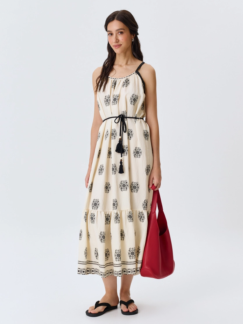 Сарафан с этническим принтом