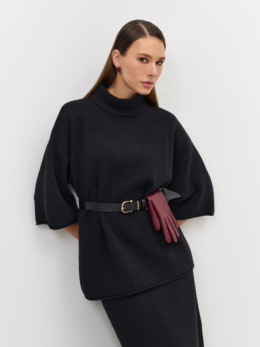 Oversize джемпер из текстурной пряжи