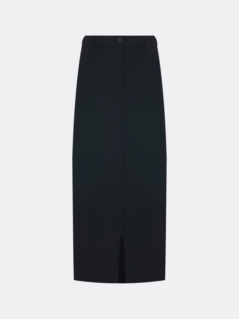 Юбка из вискозы с акцентным разрезом