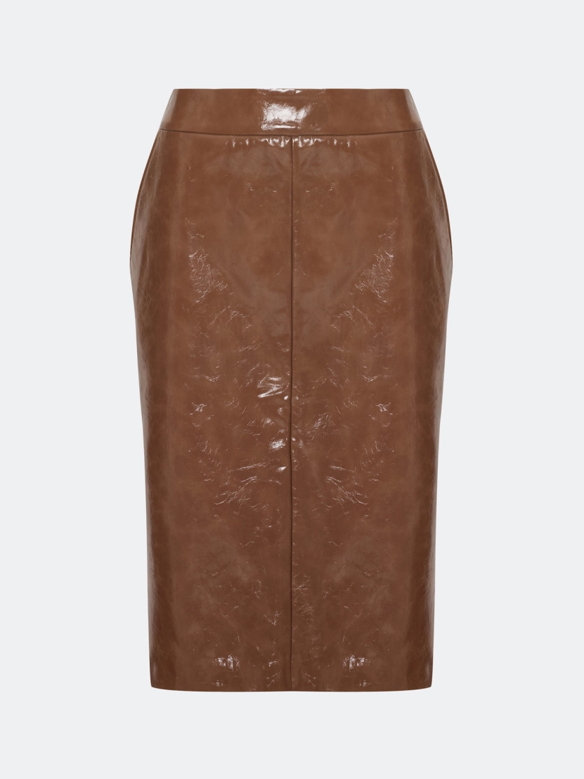 Мини-юбка из экокожи