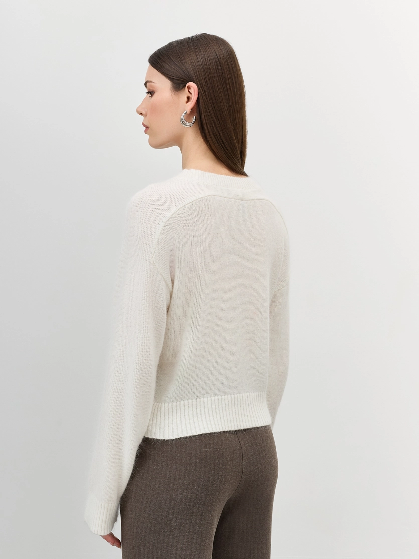 Пушистый джемпер с ангорой