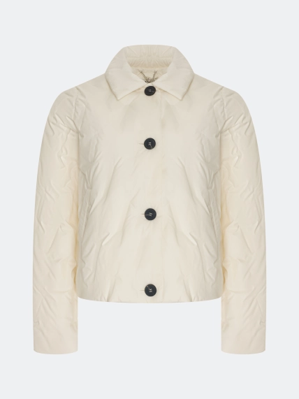 Стеганый жакет с контрастными пуговицами