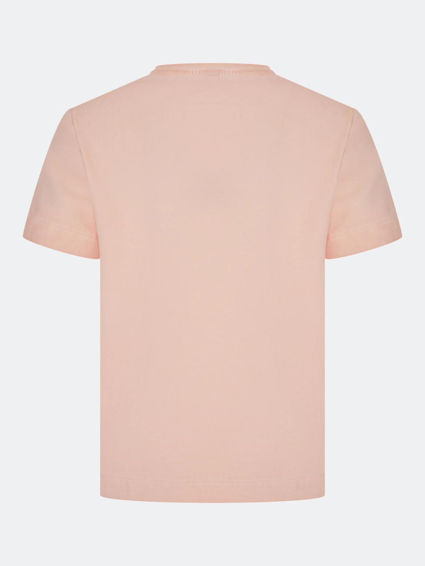 Футболка из хлопка с ручной вышивкой 