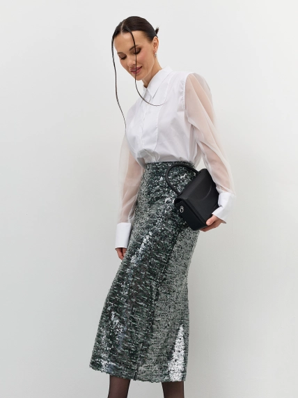 Мерцающая юбка с пайетками