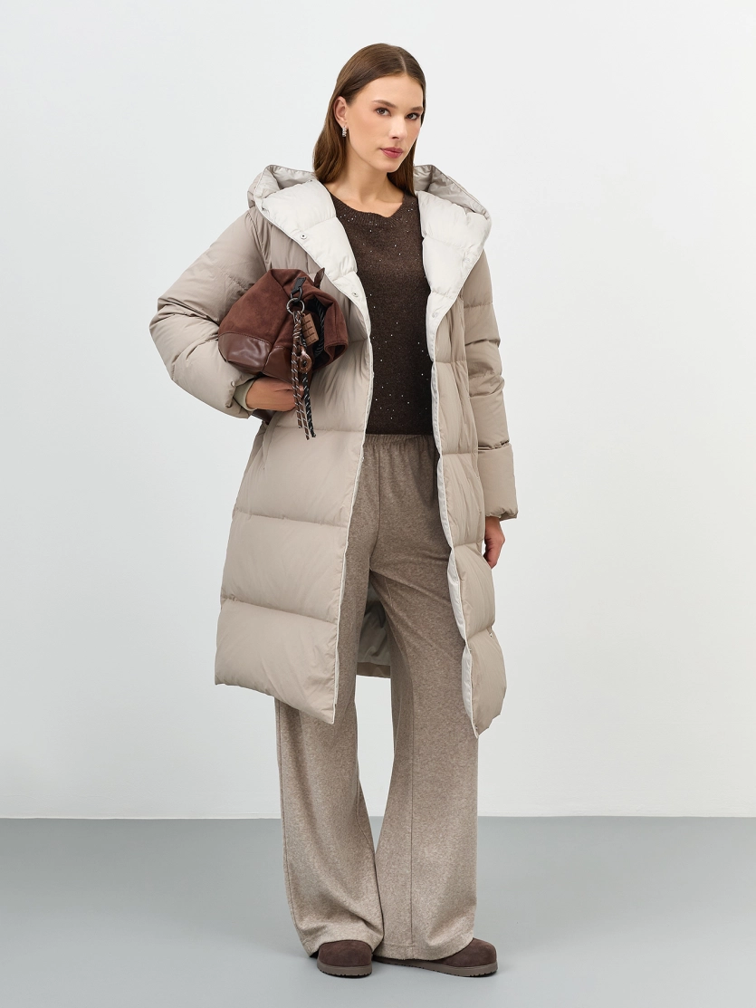 Пуховик с капюшоном