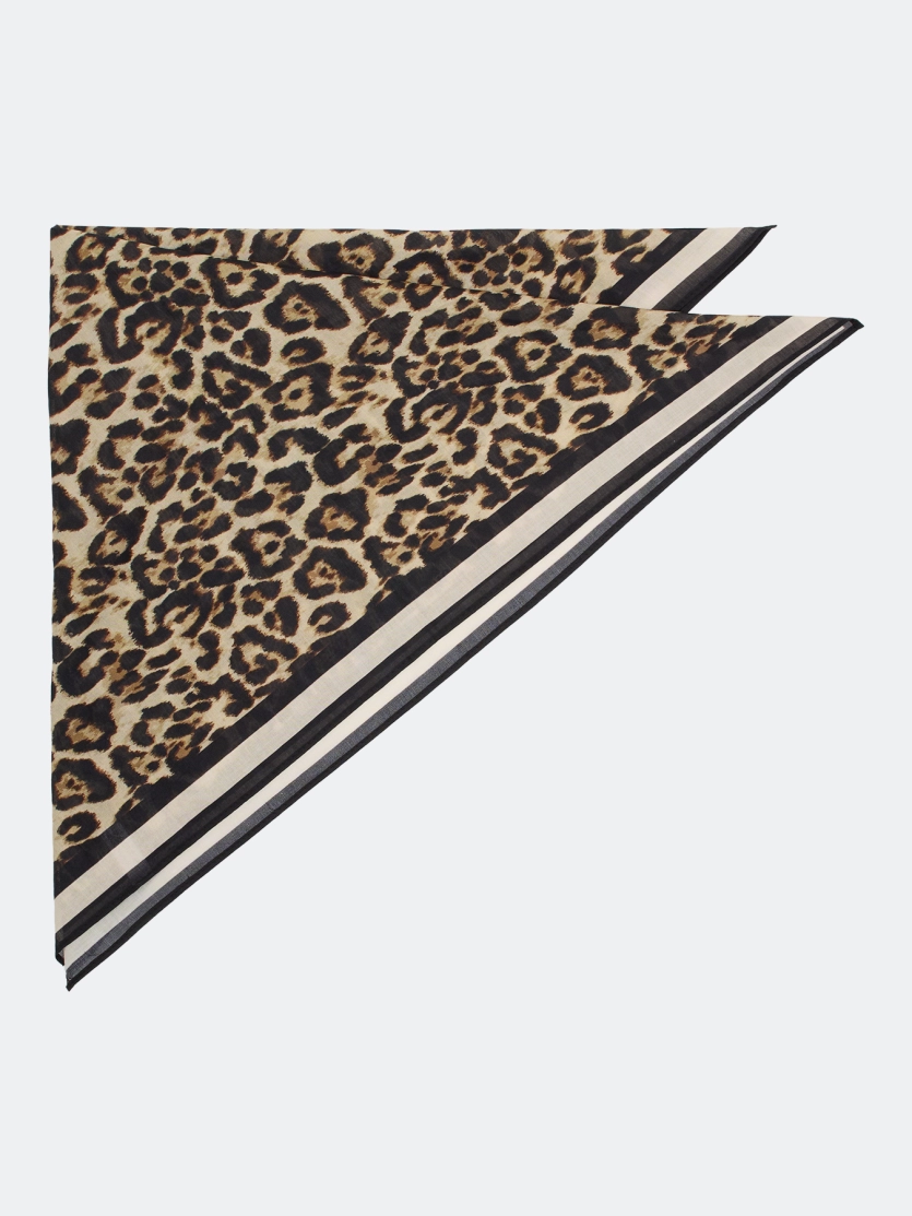 Шейный платок с анималистичным принтом