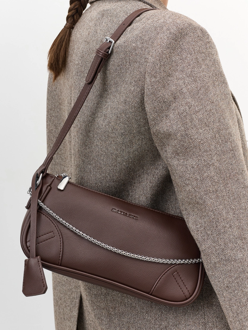 Сумка-такса с декоративной цепочкой