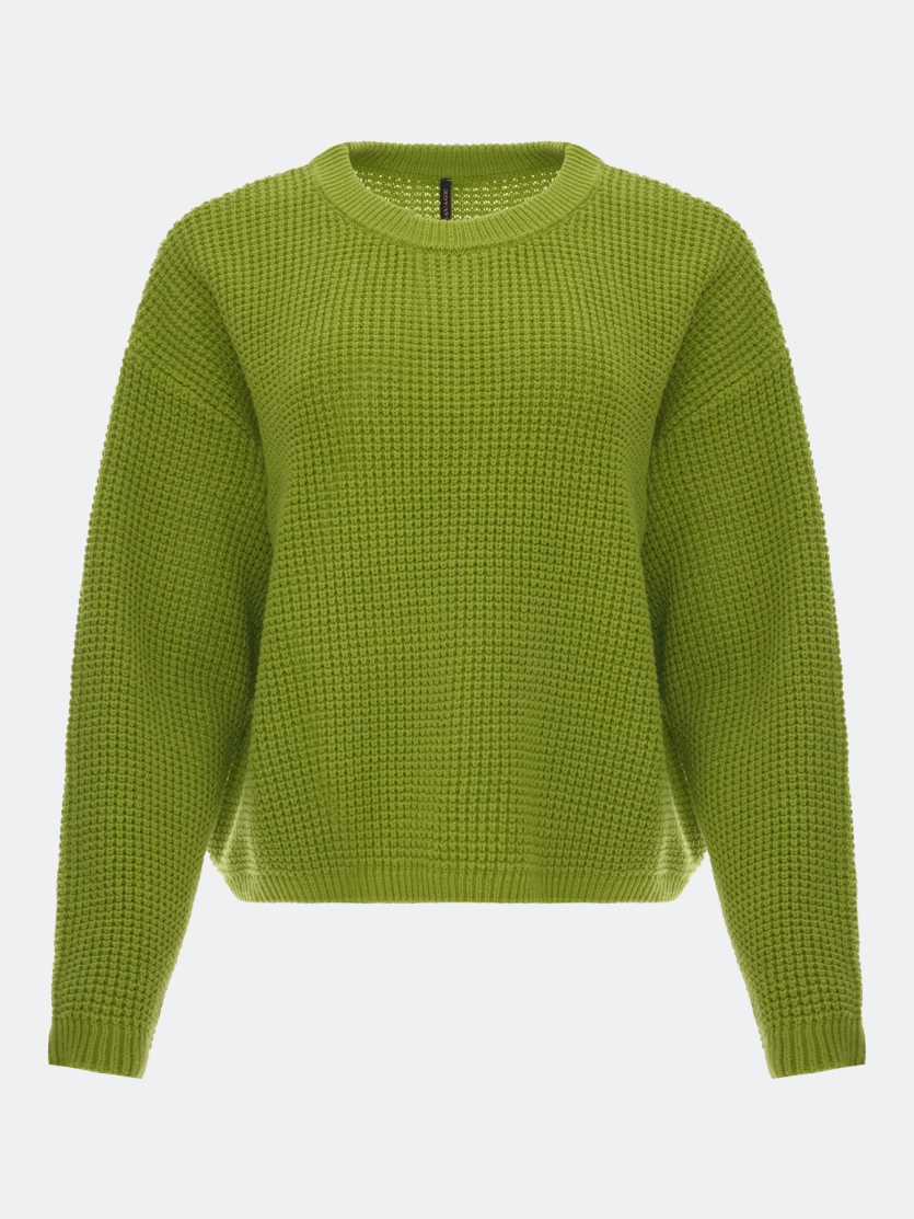 Яркий свитер из хлопка