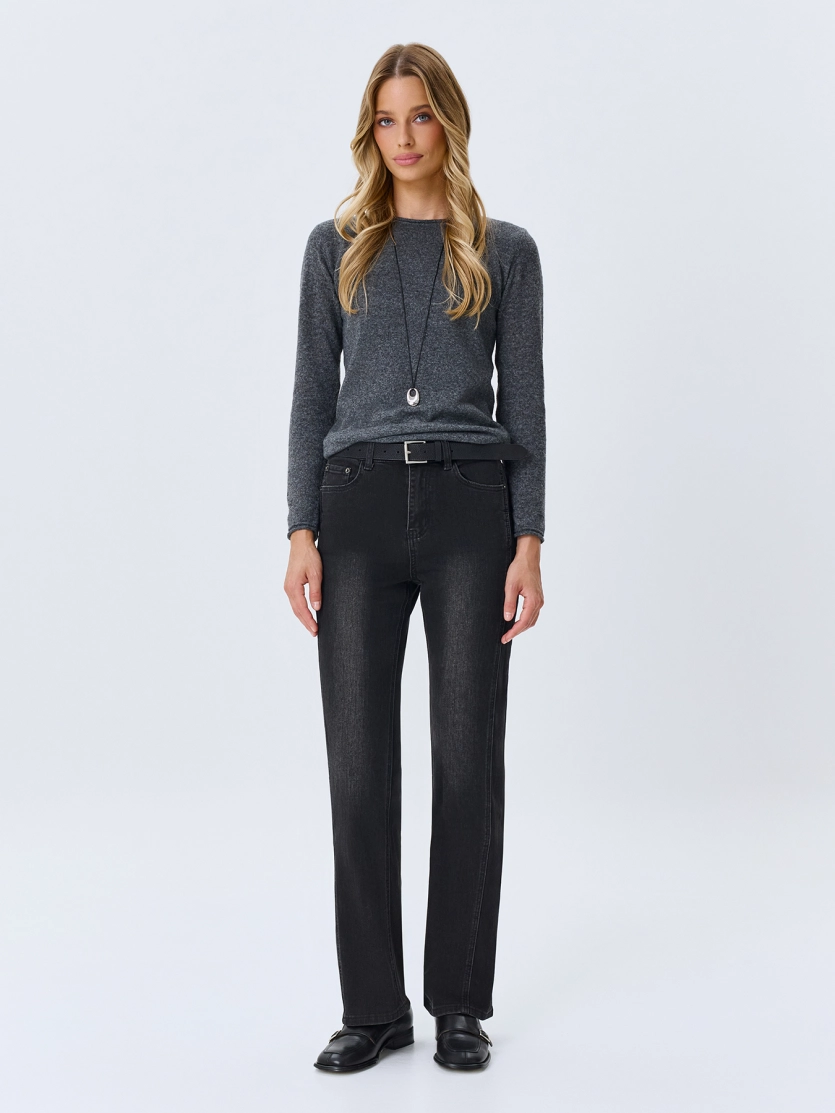 Графитовые джинсы Straight fit