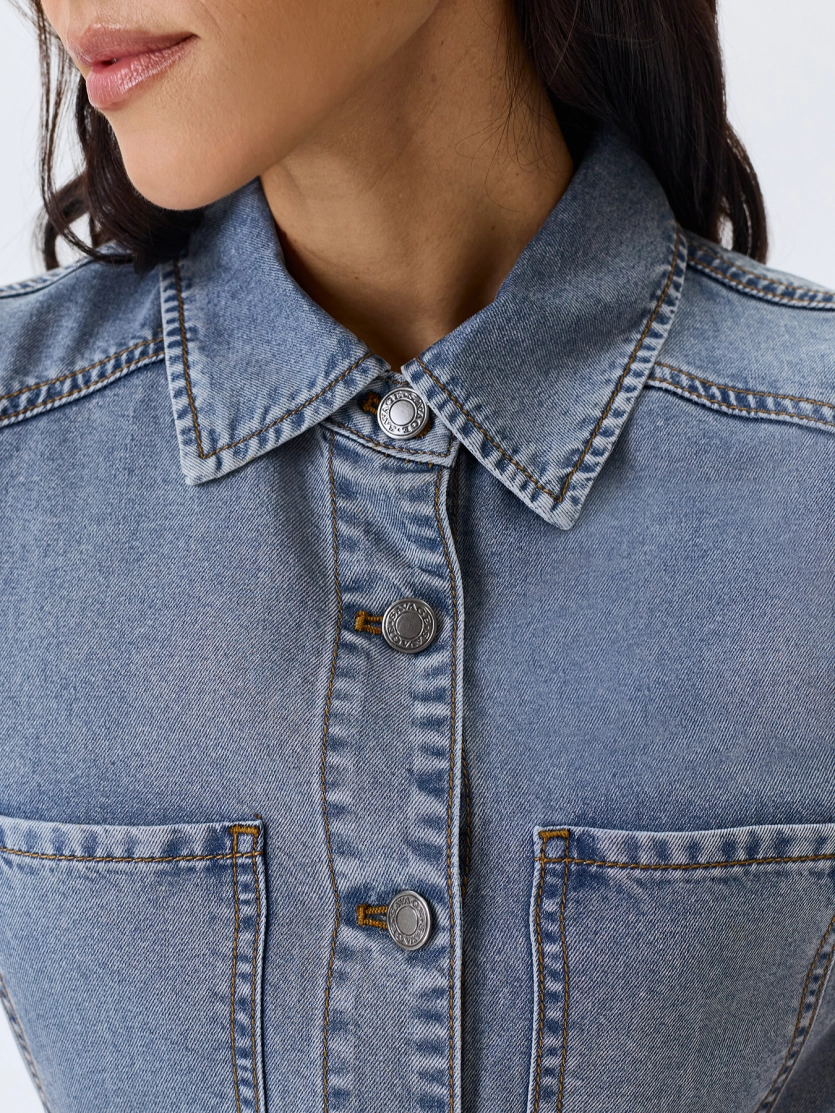 Платье-миди из денима