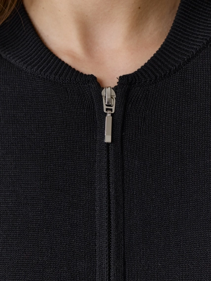 Вязаный бомбер 