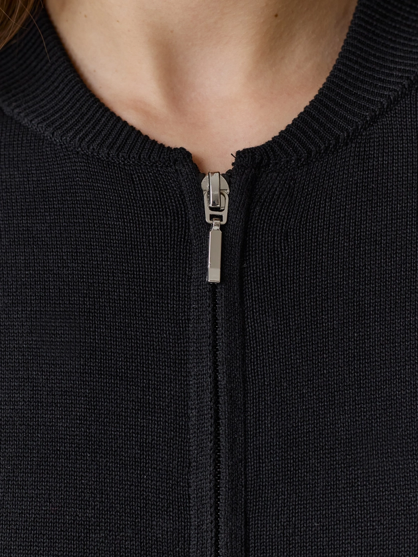 Вязаный бомбер 