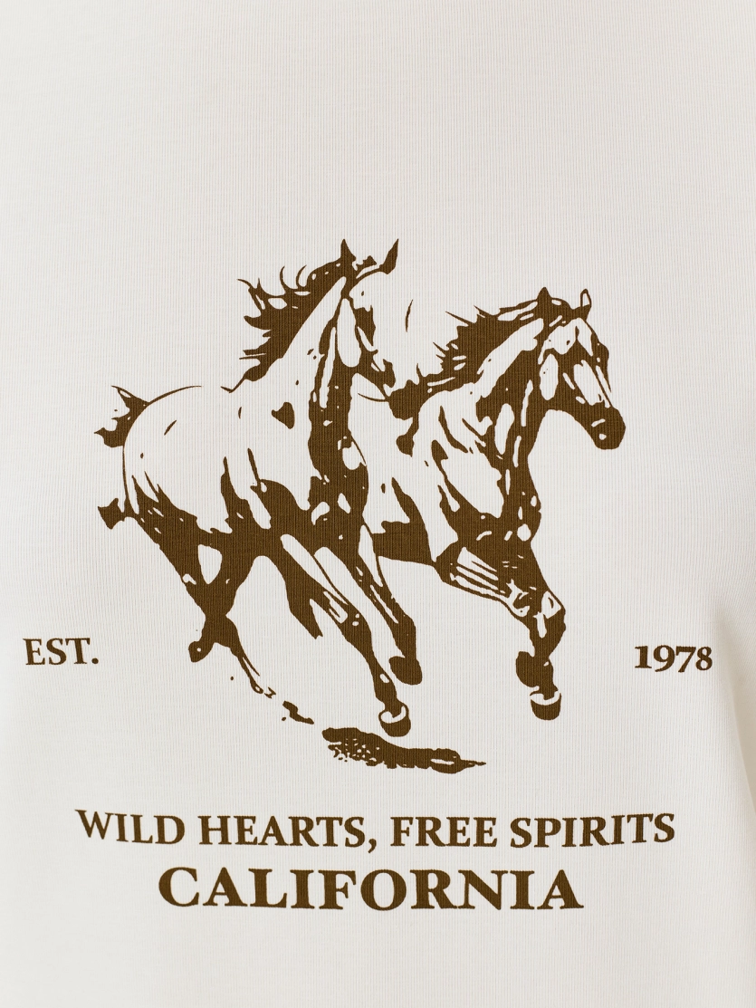 Футболка с принтом в стиле "Ретро"