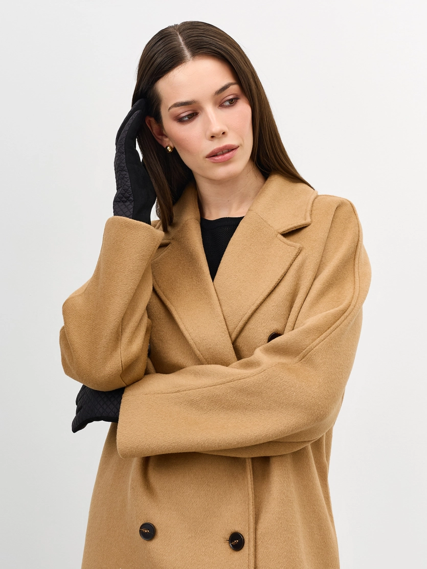 Комбинированные стеганые перчатки