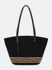 Сумка-шоппер из рафии
