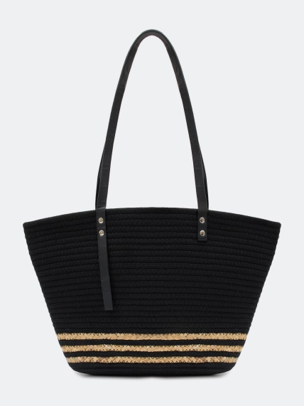 Сумка-шоппер из рафии