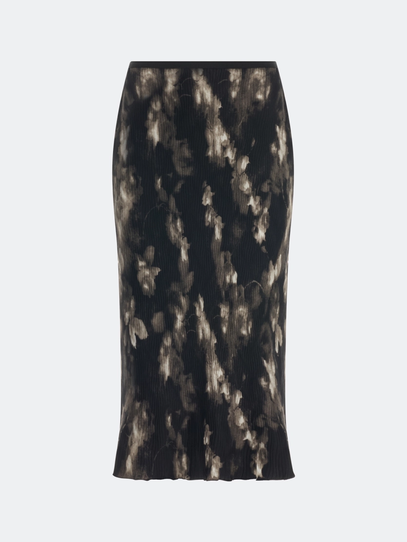 Юбка-плиссе из фактурной ткани