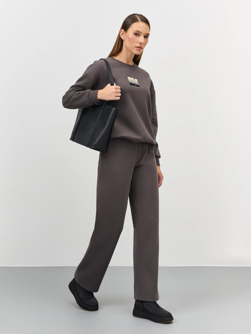 Брюки из смесового хлопка